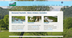 Desktop Screenshot of donautal-touristik.de