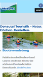 Mobile Screenshot of donautal-touristik.de